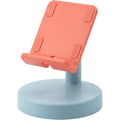 Namec Rotating ABS Phone Stand 360 Degree Base Mist Blue and Coral - Product view